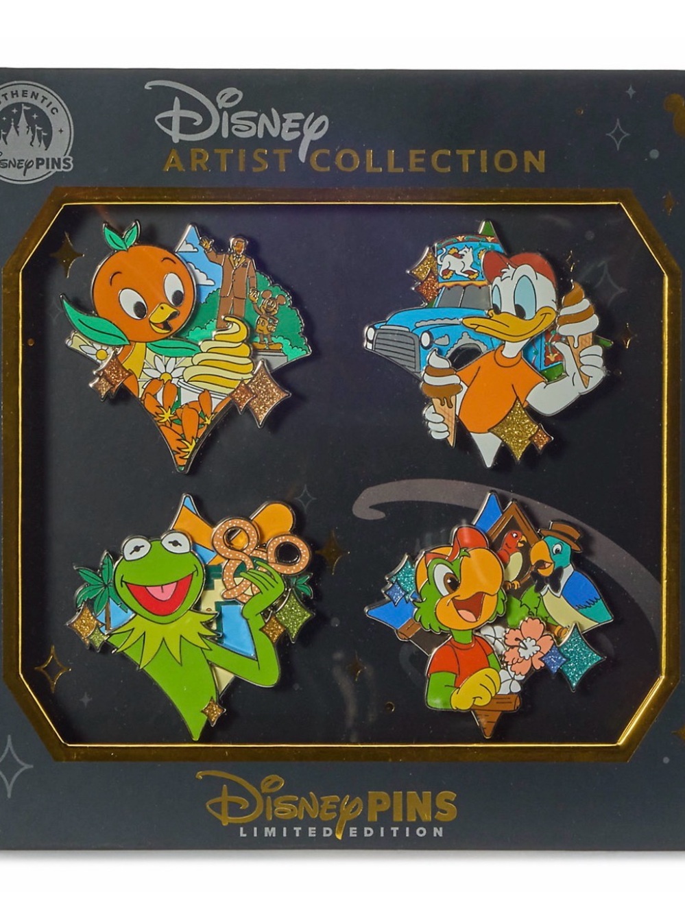 Disney Characters at Disney Parks Artist Collection Pin Box Set LE 2500 - Picture 2 of 8